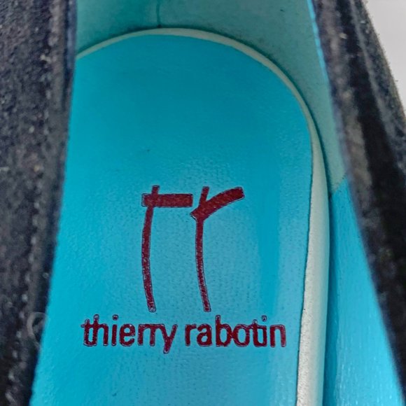 THIERRY RABOTIN Yvette Suede Peep-Toe Bow Pumps ***NWOB - Picture 2 of 11
